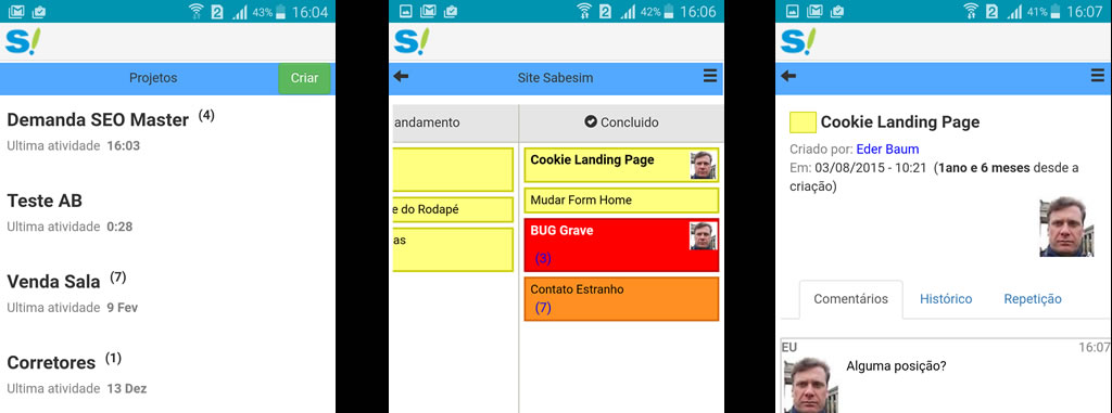 Aplicativo Kanban Mobile